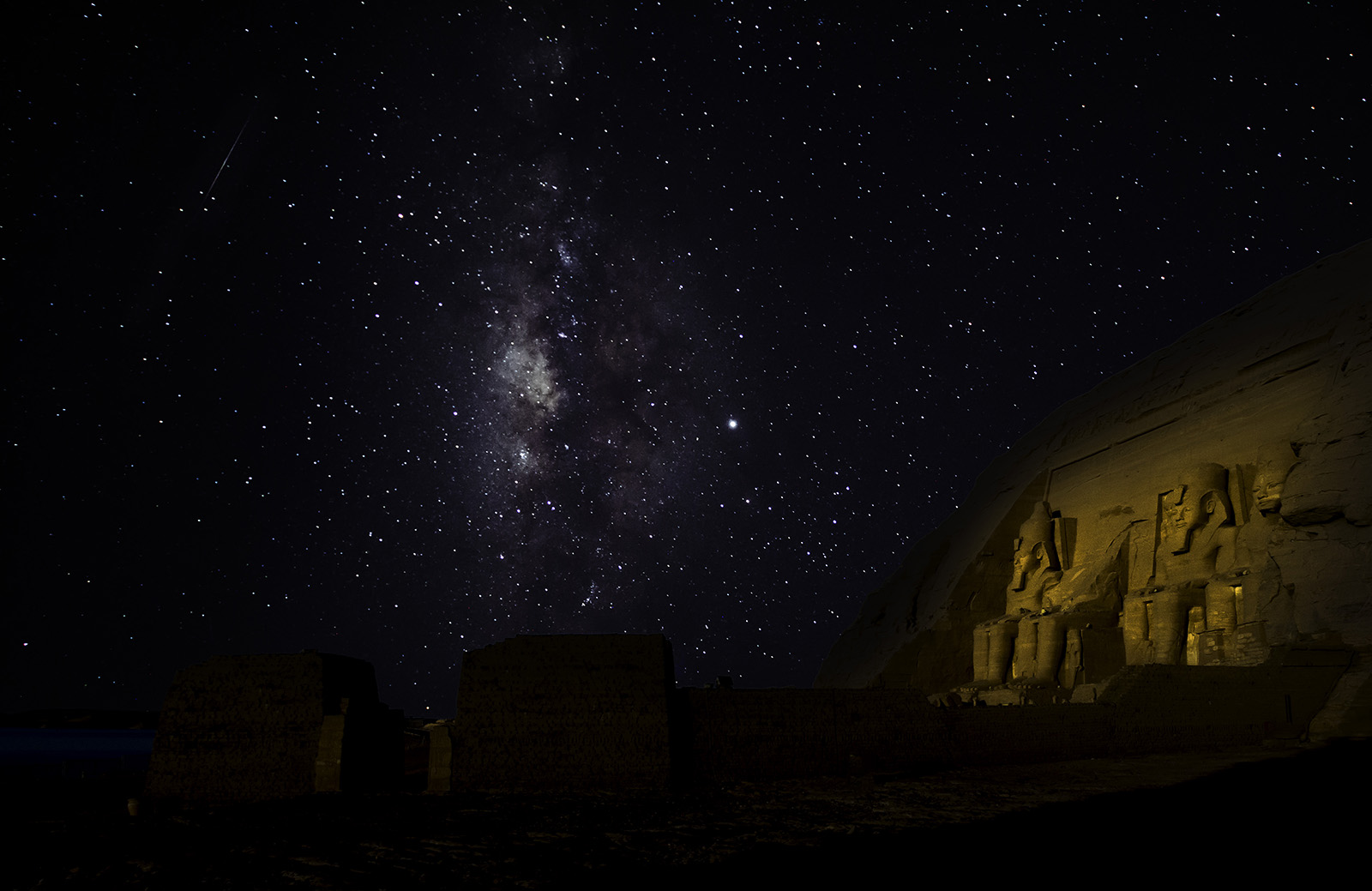 Astrophotography of Abu Simbel